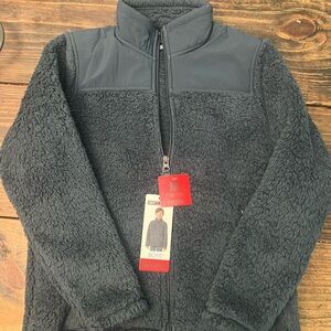 Boys' Fleece Jacket in Dark Gray